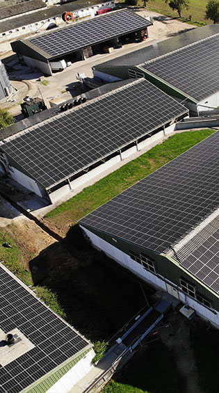 photo installation panneaux photovoltaiques agriculteur