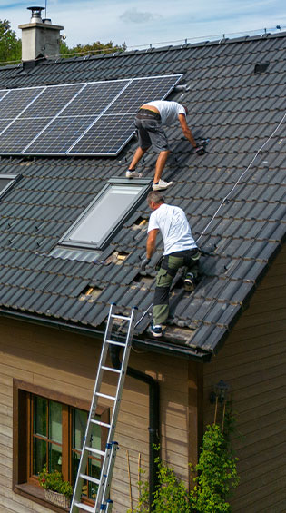 photo installation panneaux photovoltaiques